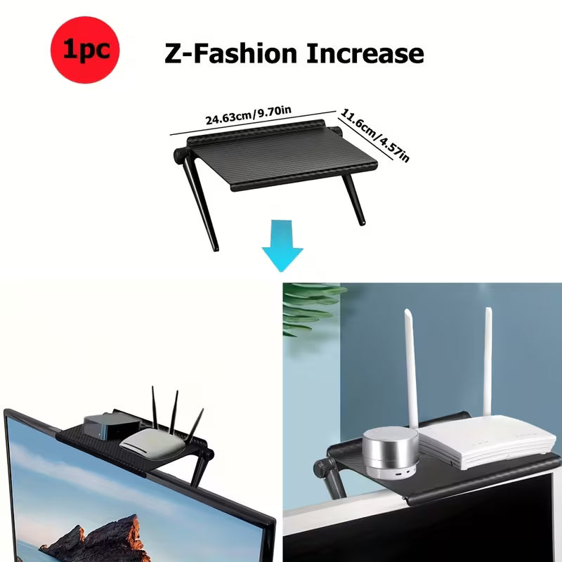 Raft pentru depozitare pe TV