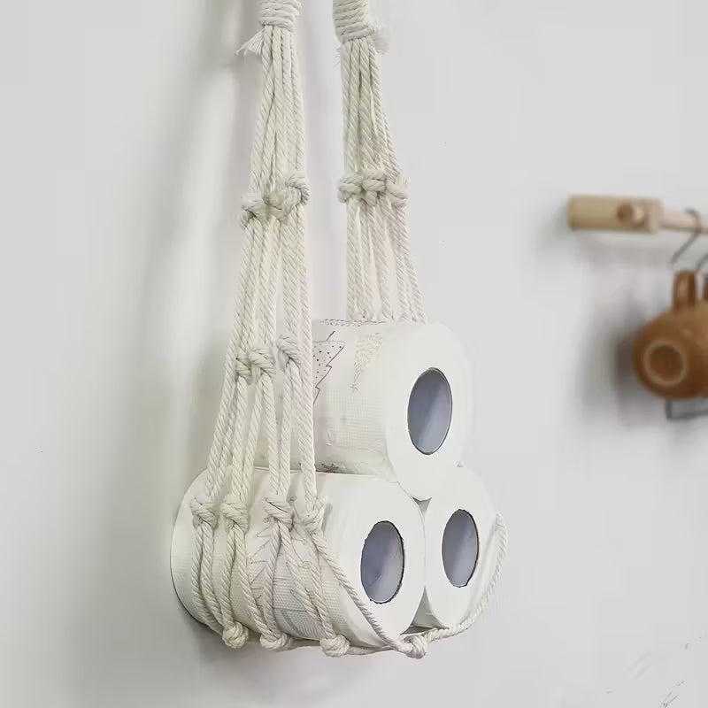 Suport cu franghie pentru hartie igienica