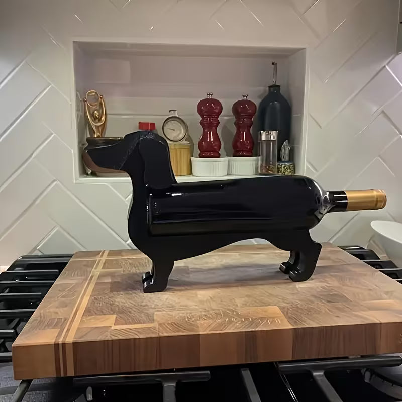 Suport de vin in forma de caine
