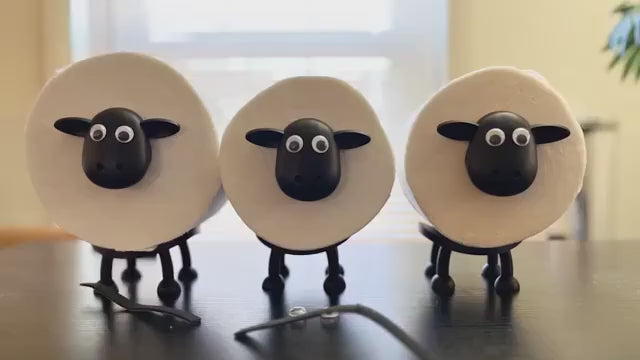 Suport hartie igienica in forma de oaie